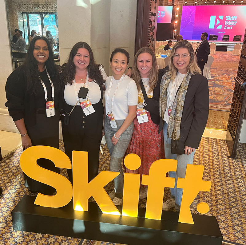 The Skift Team at Skift Global Forum East in Dubai 2022